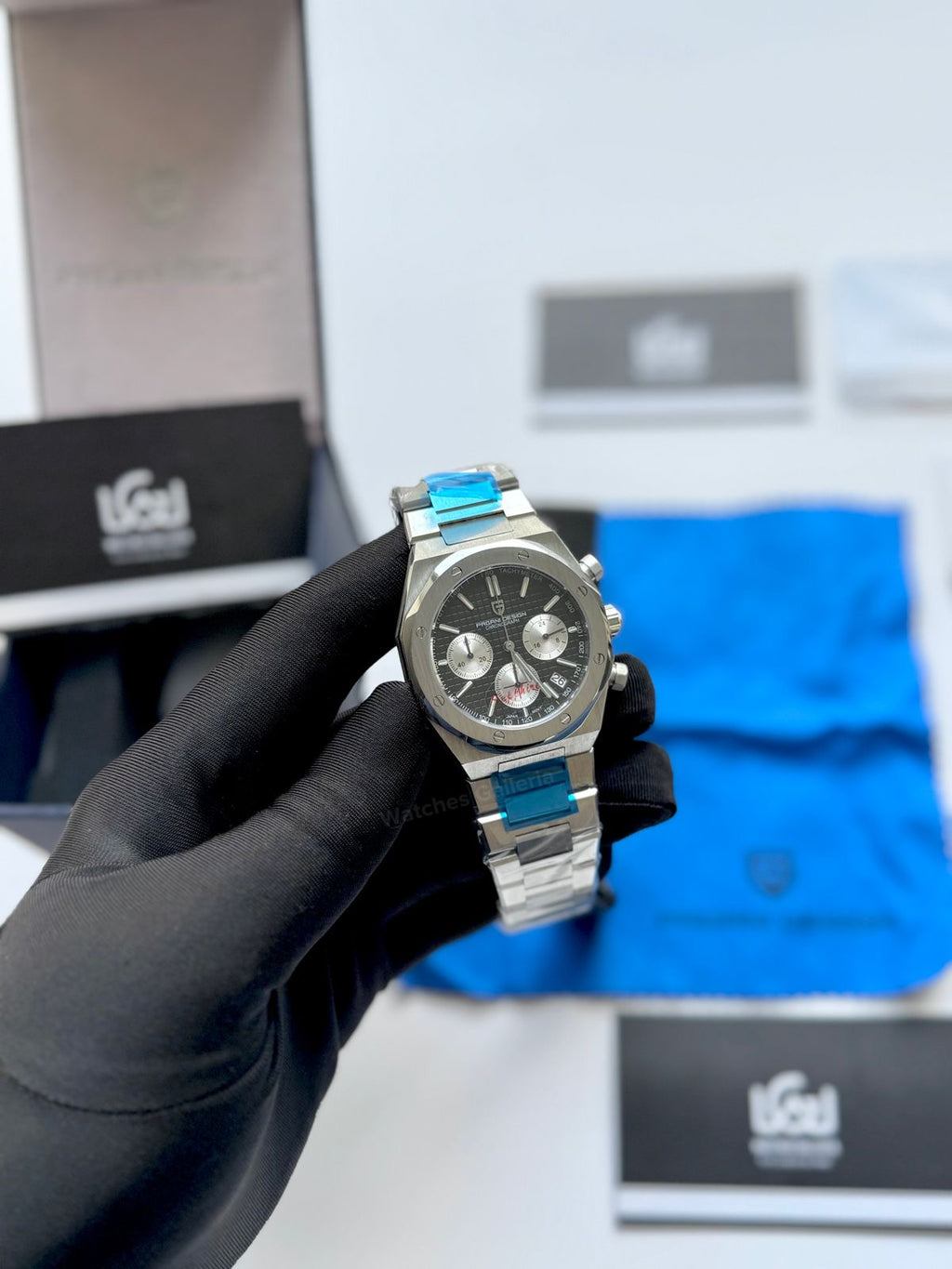Pagani Design PD1707 Royal Oak Chronograph (Black Dial) Pagani Design Pakistan
