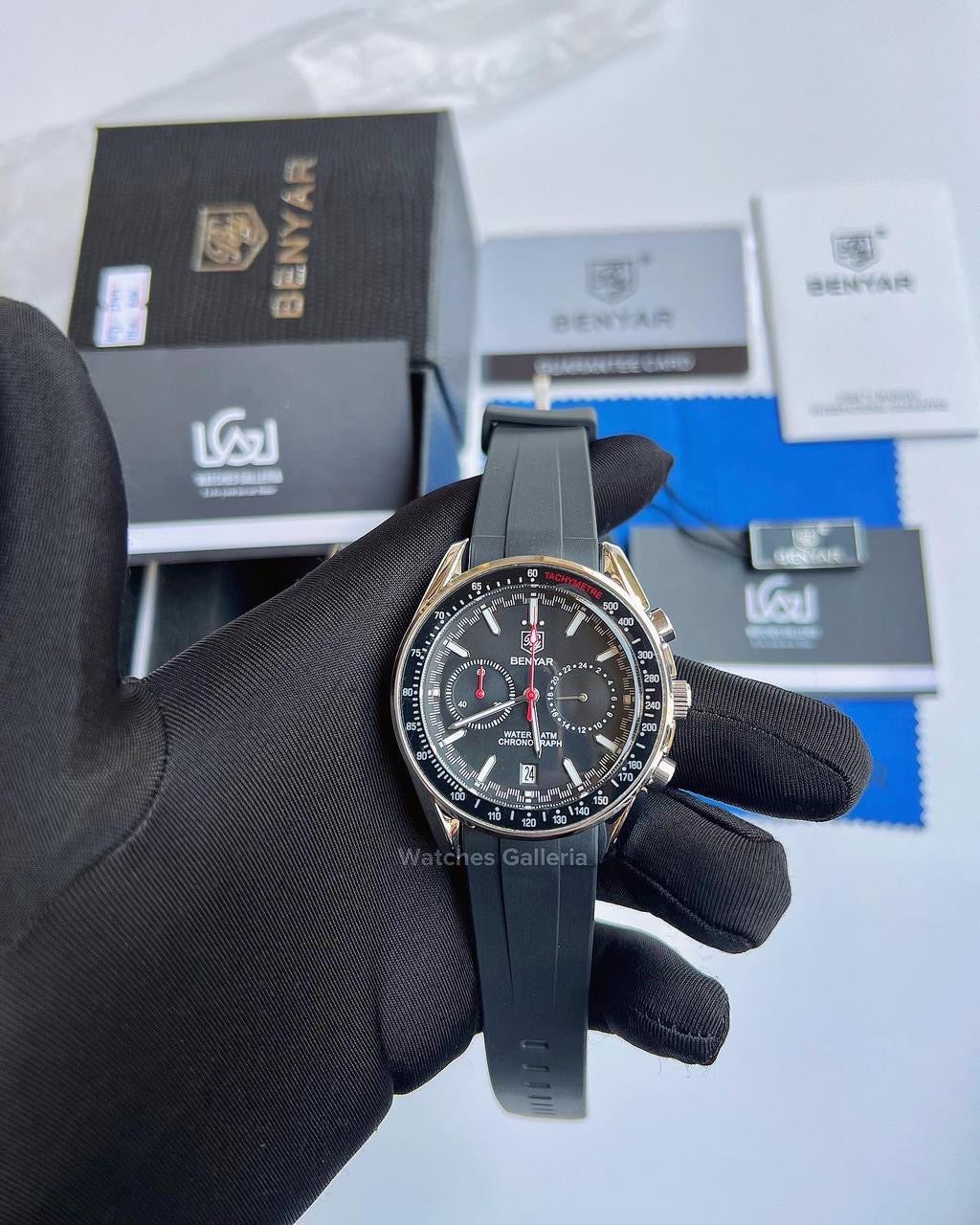 Benyar Black Bay Chronograph Quartz (Black) BY5194
