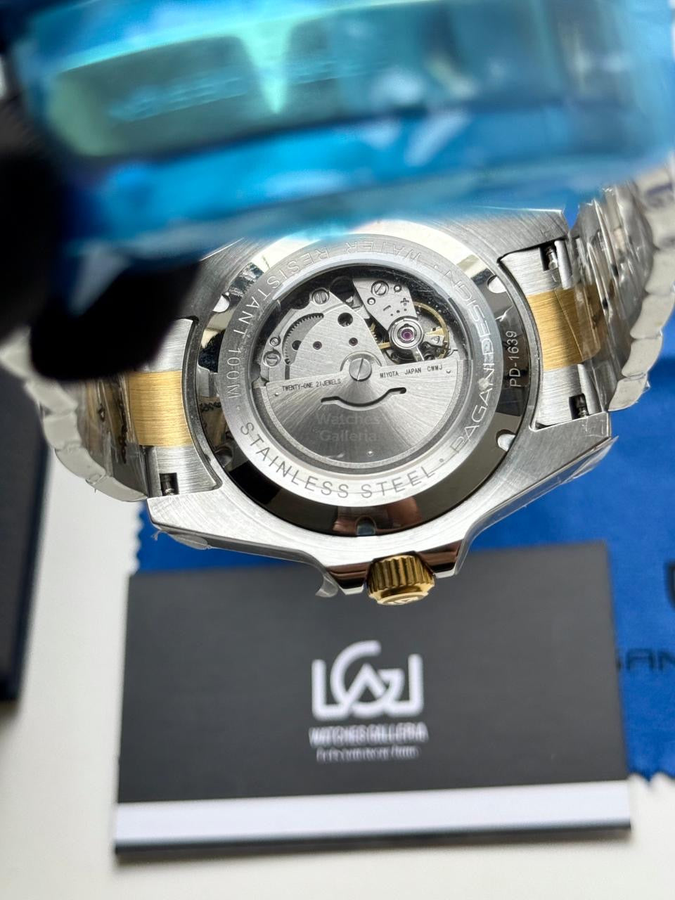 Pagani Design Watch PD1639 Submariner Automatic (Gold Blue) Pagani Design in Pakistan