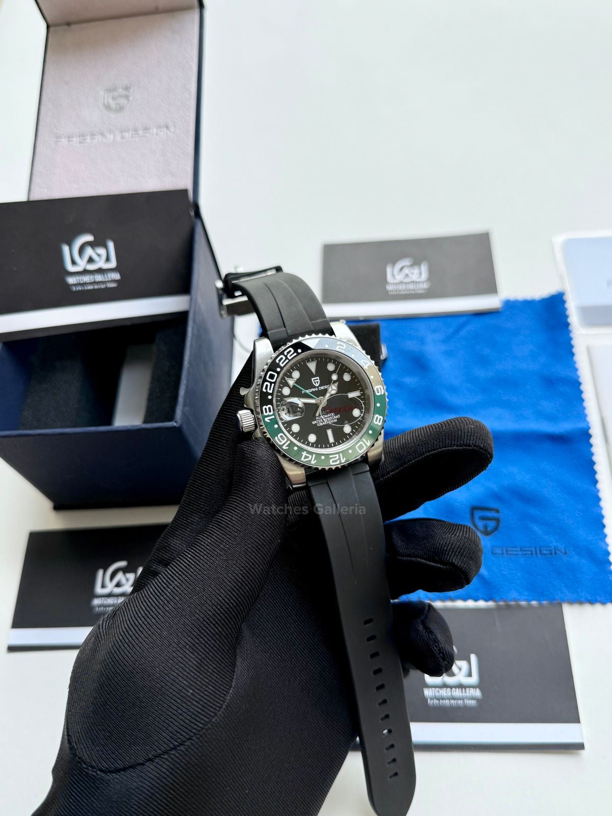 Pagani Design GMT Master I Sprite Automatic(Silicon Exclusive) PD1662 Watches Galleria