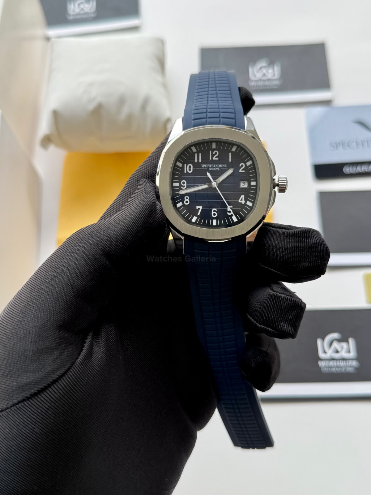 Specht & Sohne SP0008A1 Aquanaut Blue Automatic Watch for Men Sapphire Crystal Original Specht & Sohne Watch Pakistan