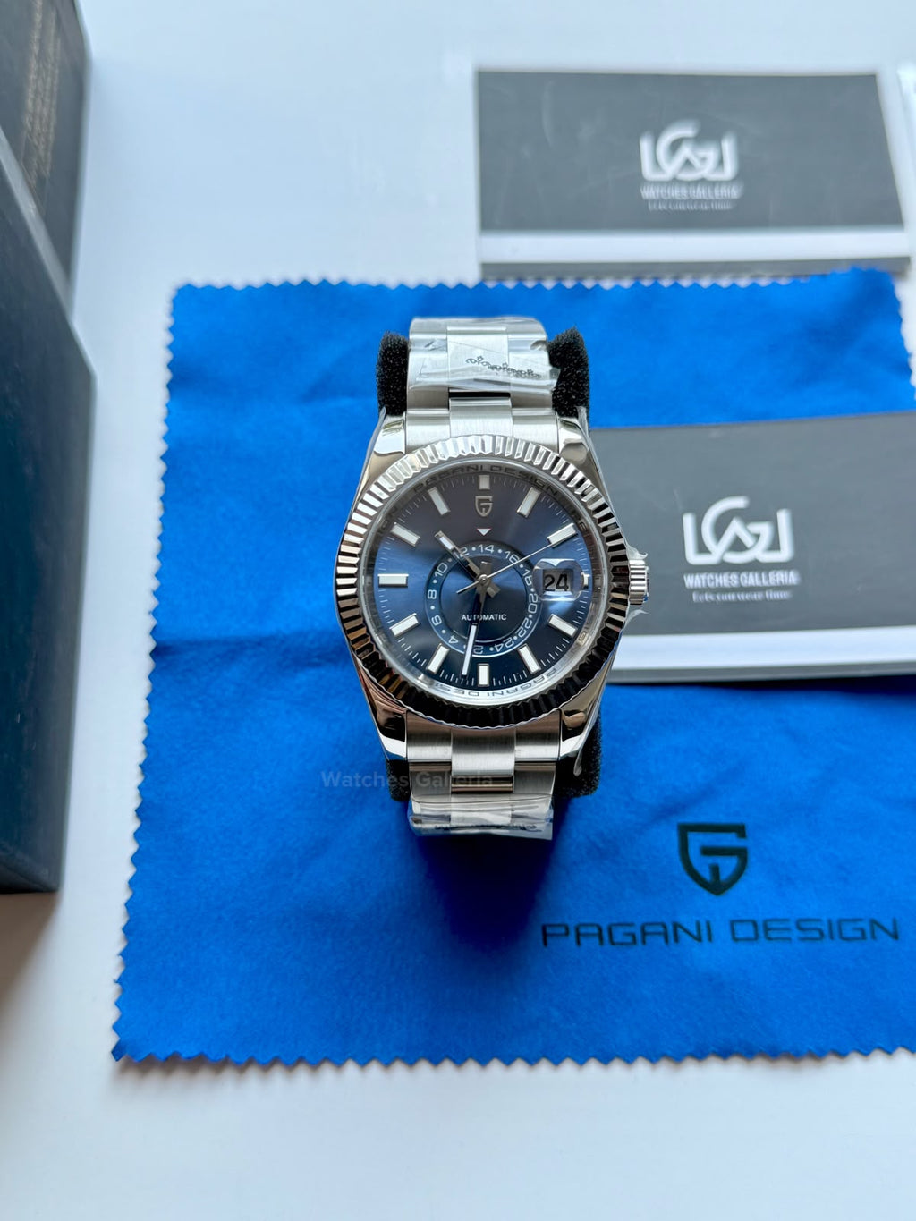 Pagani Design PD1888 Sky Dweller Oyster Blue Automatic GMT Watch for Men Sapphire Crystal Original Pagani Design Watch Pakistan