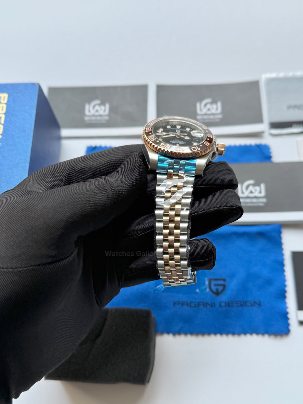 Pagani Design PD1662 GMT Master II Rootbeer Jubilee Limited Edition Automatic Watch | DG5833 GMT | Sapphire Crystal | 100M Waterproof | Pakistan
