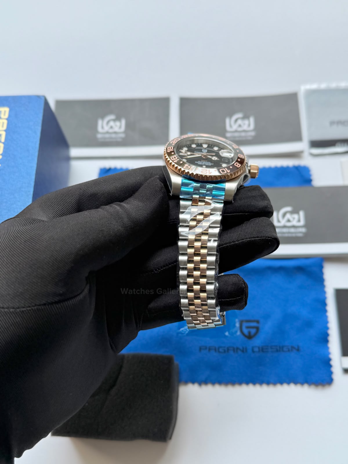 Pagani Design PD1662 GMT Master II Rootbeer Jubilee Limited Edition Automatic Watch | DG5833 GMT | Sapphire Crystal | 100M Waterproof | Pakistan