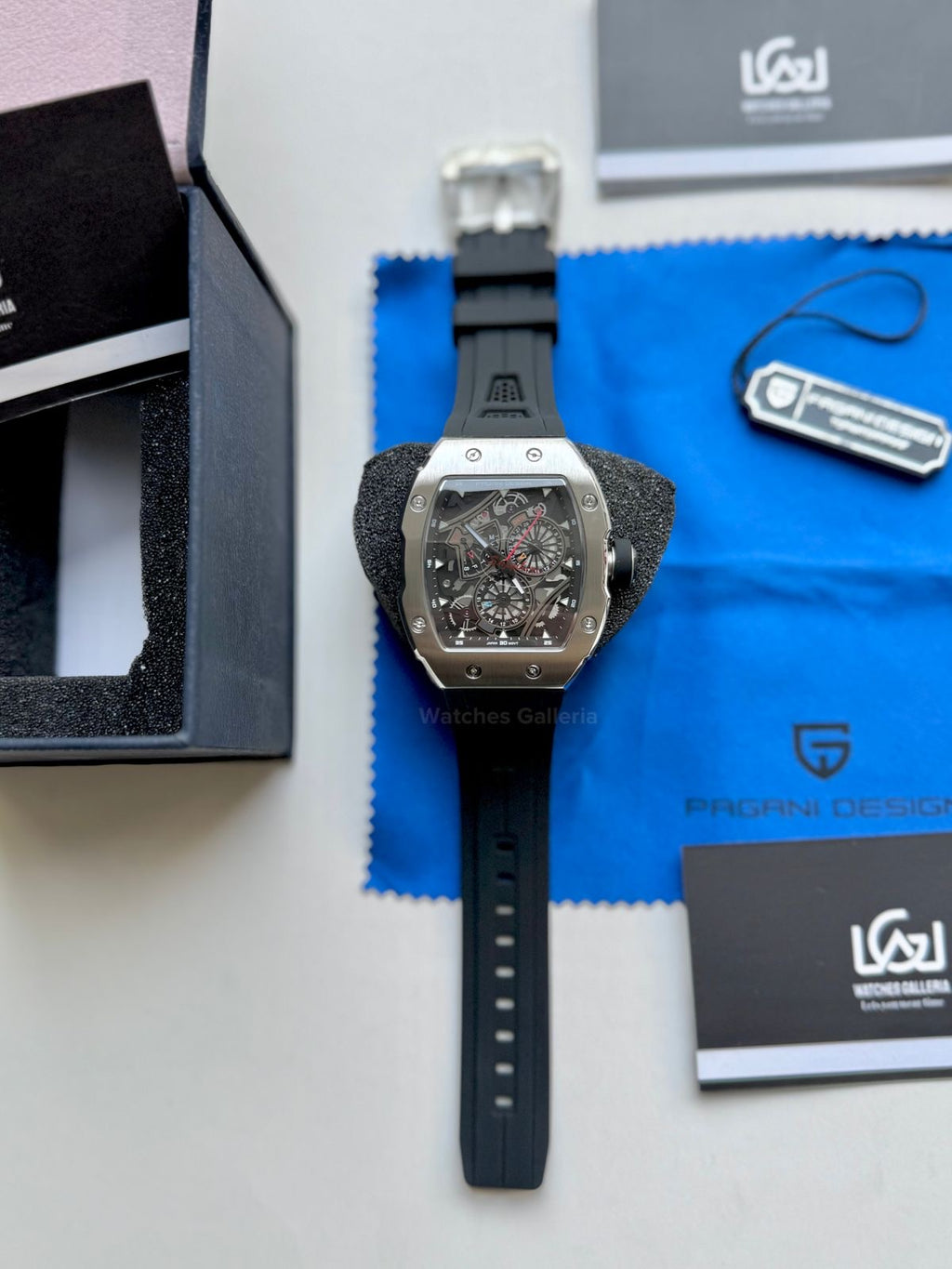 Pagani Design Tonneau Calendar Quartz PDys012 (Black) Pagani Design in Pakistan