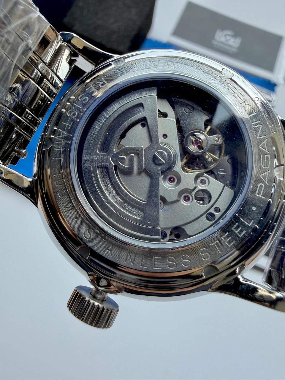 Pagani Design PD2770 Cocktail Black Dial Automatic Watch – Complete Calendar | Seagull 2813 | Leather Strap | Pagani Design Cocktail Watch | Buy Pagani Design in Pakistan