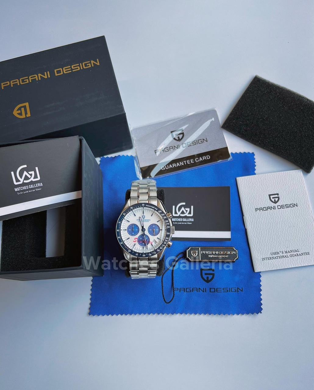 Pagani Design SpeedMaster MoonWatch Quartz (Blue) PD1701