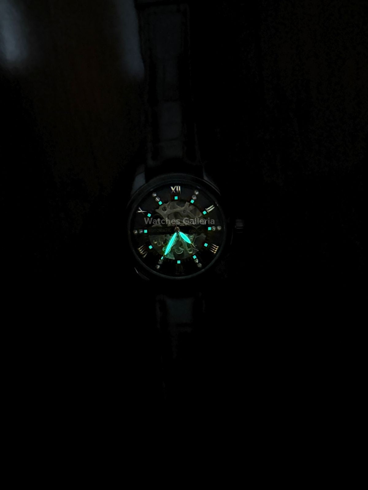Onola Skeleton Watch Automatic (Black) ON3861 Watches Galleria
