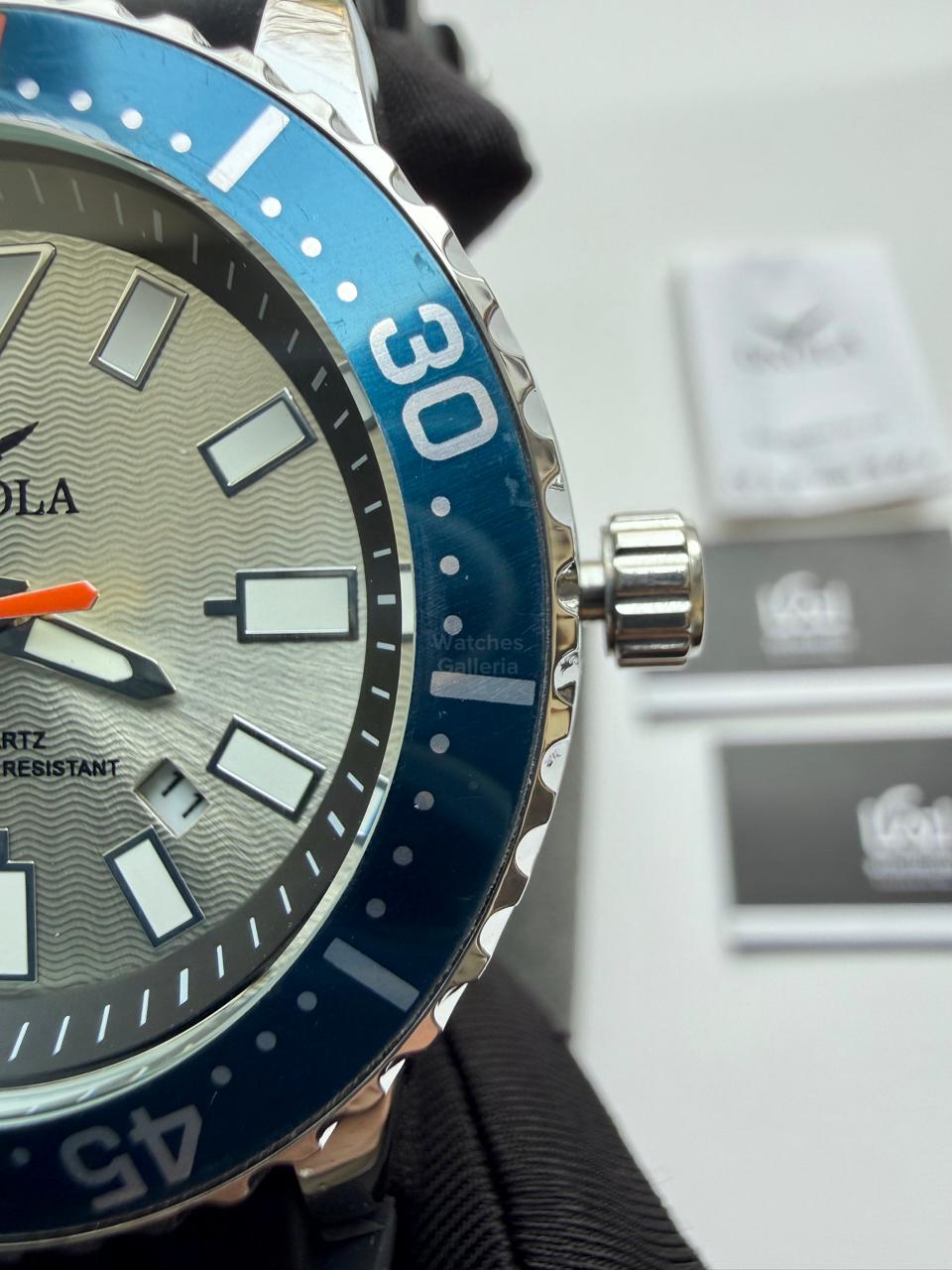 Onola 3850 Sports Diving Style Quartz (Silver) Onola Pakistan