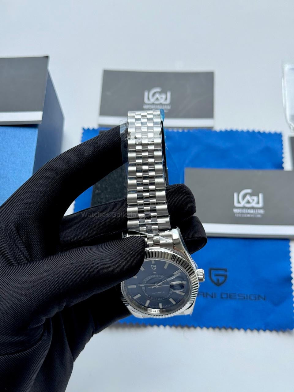 Pagani Design PD1888 Blue Sky Dweller Blue Dial Automatic GMT Watch – Limited Edition of 1000, Exclusive to Watches Galleria Pakistan