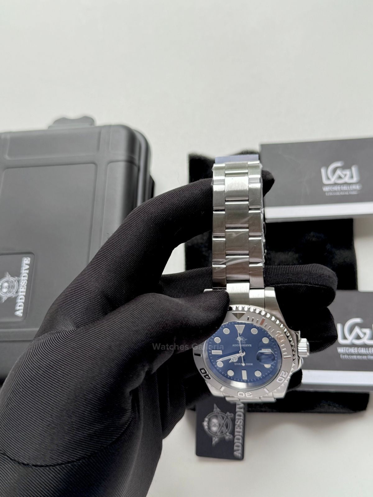 Addiesdive Yachtmaster Black Quartz (Silver Bezel) MY-H3-C Watches Galleria © Copyrights All Right Reserved