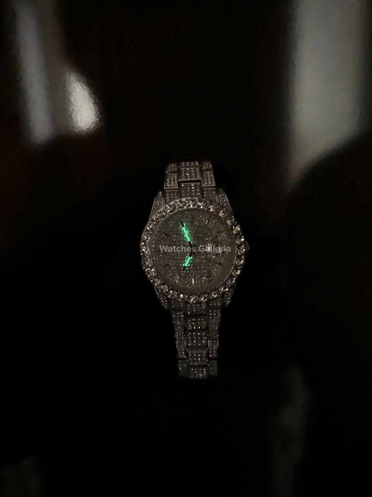Miss Fox Iced Out Royal Oak Quartz (Silver) MFV332 Watches Galleria