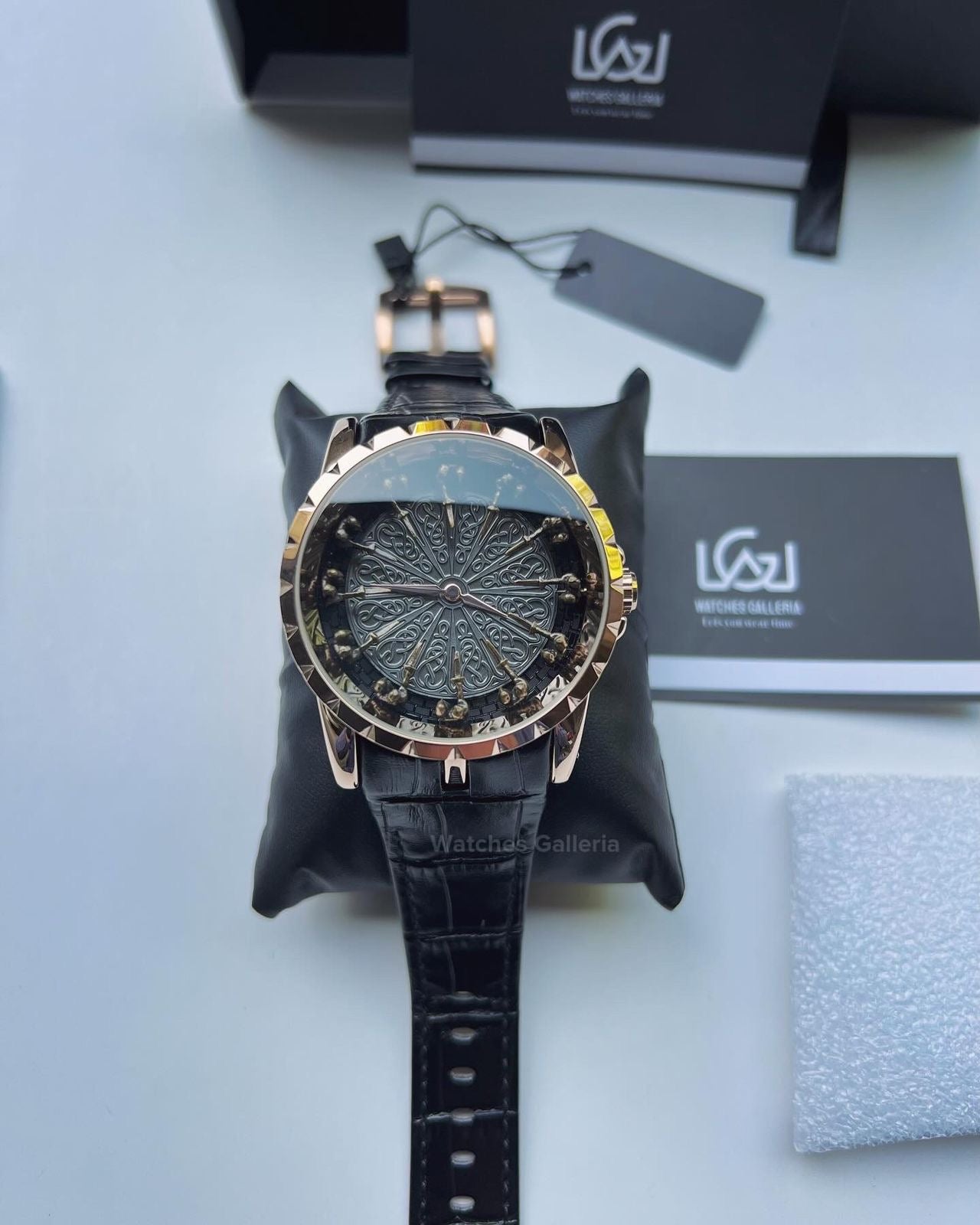 Onola Round Table Watch Quartz (Rose Gold) ONL12RT Watches Galleria