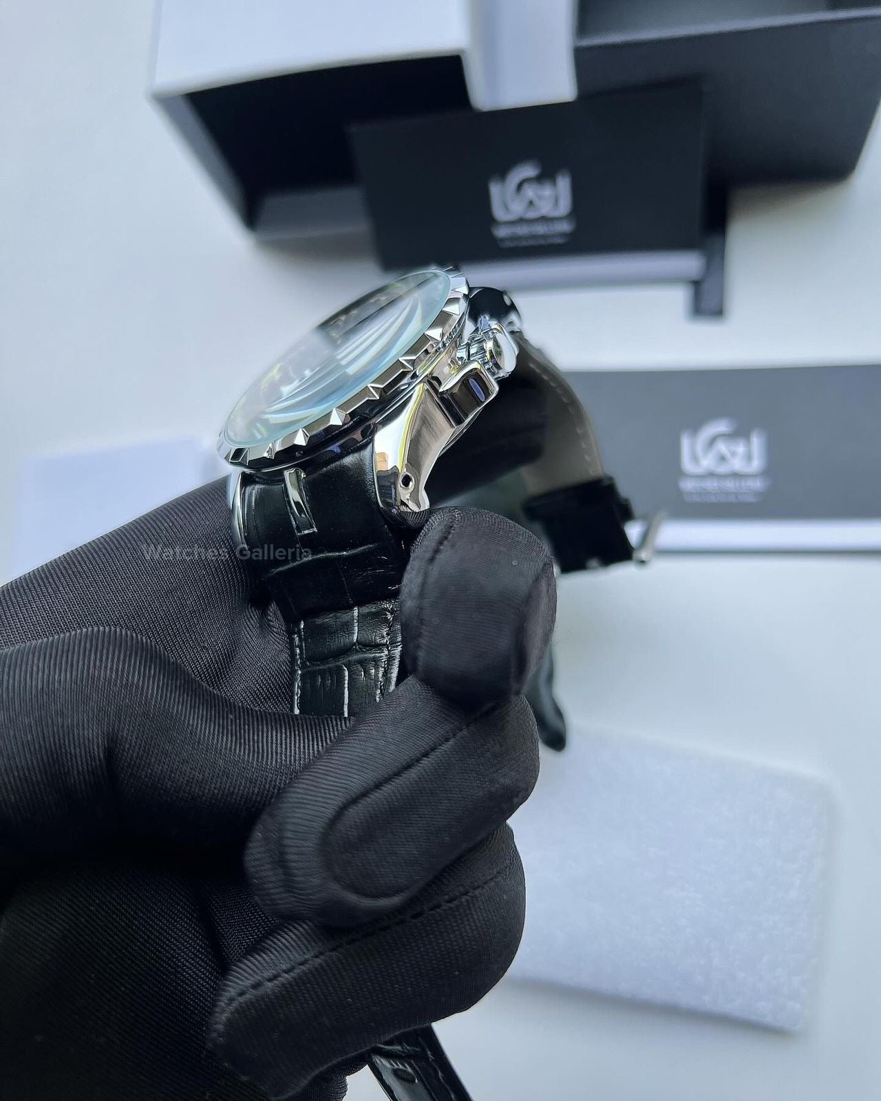 Onola Round Table Watch Quartz (Silver Black) ONL12RT Watches Galleria