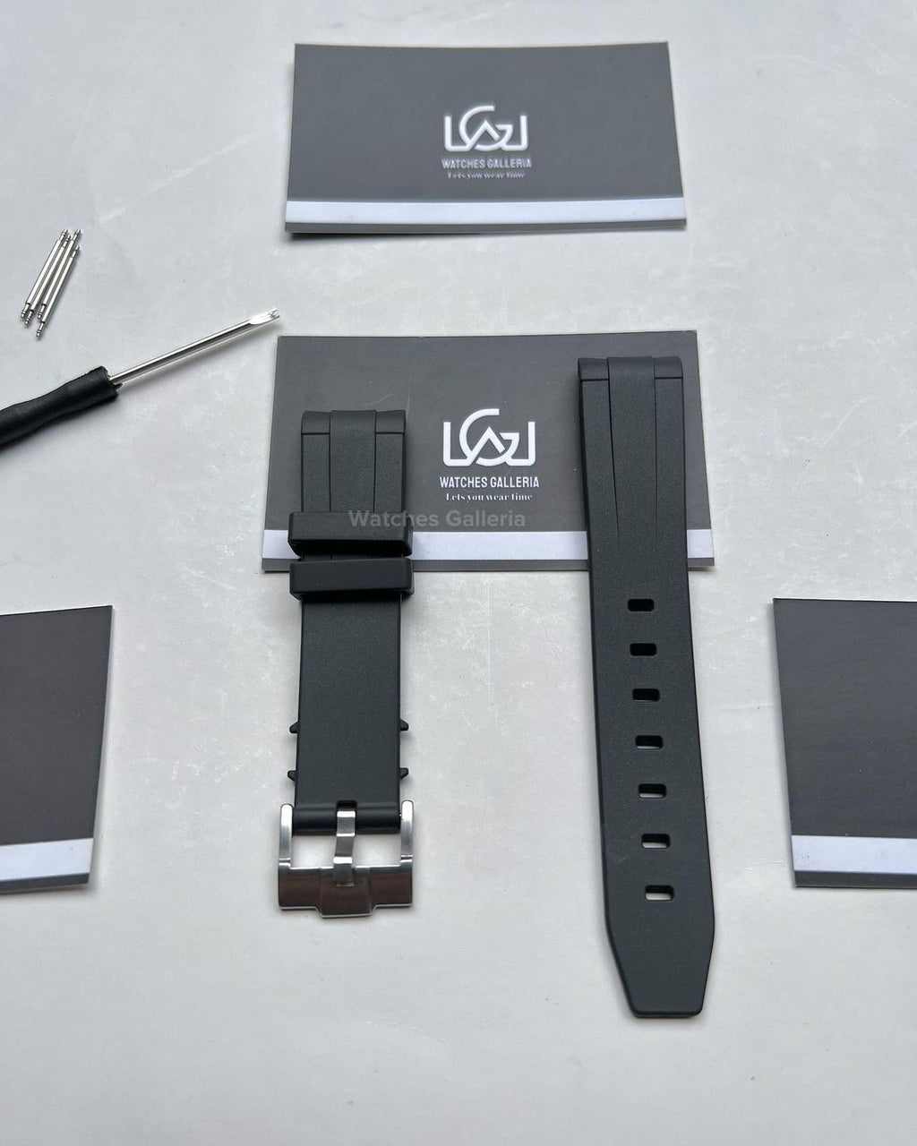 Silicon Straps Premium Black/Silver