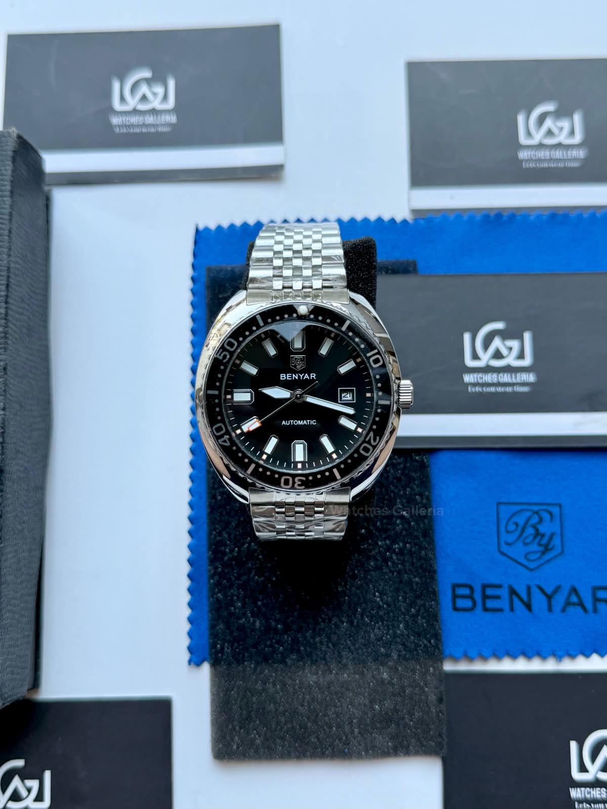 Benyar BY5211 Turtle Automatic Black Dial Luxury Men’s Watch in Pakistan – Stainless Steel Automatic Watch