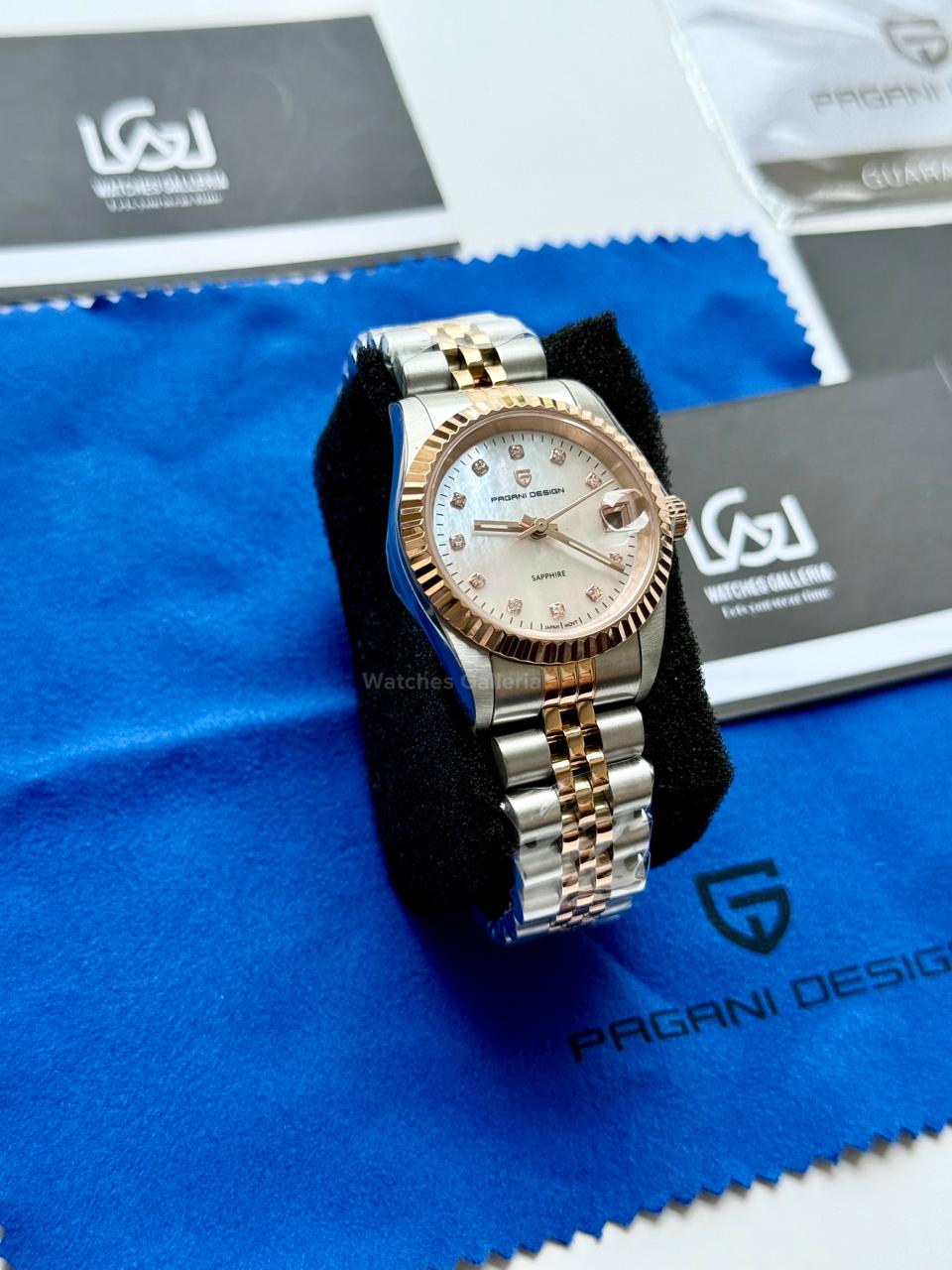 Pagani Design PD1794L Ladies Jubilee Date Two Tone Dial Watch in Pakistan – 31mm Elegant Stainless Steel Quartz Luxury Watch