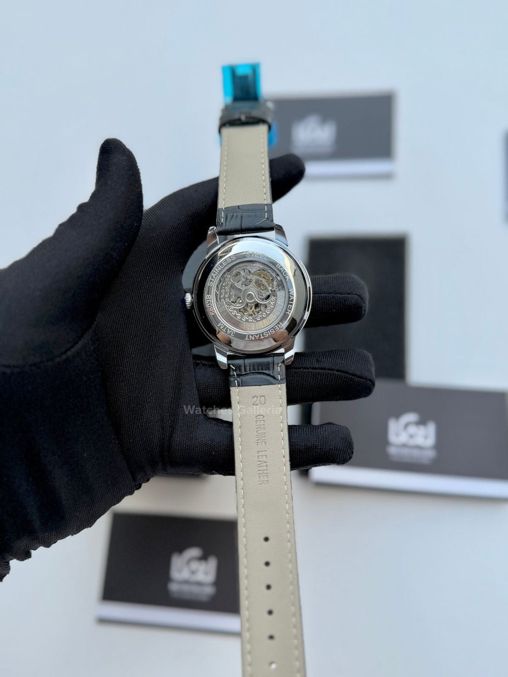 Sailang Open Heart Watch Automatic (Black) 6603B Watches Galleria