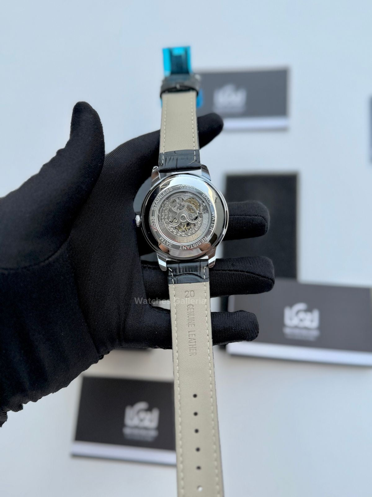 Sailang Open Heart Watch Automatic (Black) 6603B Watches Galleria