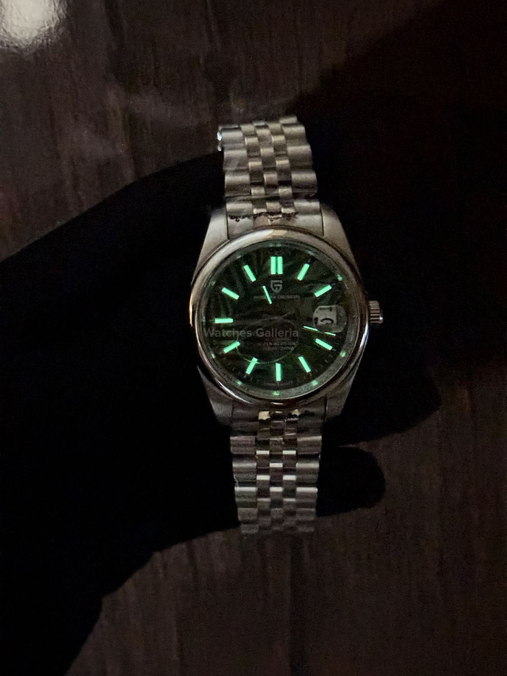 Pagani Design Oyster Perpetual Jubilee Automatic PD1715 Palm Dial (Green) Pagani Design in Pakistan