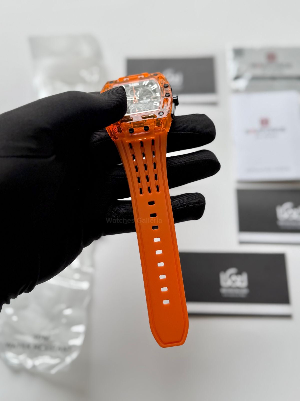Naviforce NF7105 Tonneau Watch (Orange) Naviforce Watch in Pakistan
