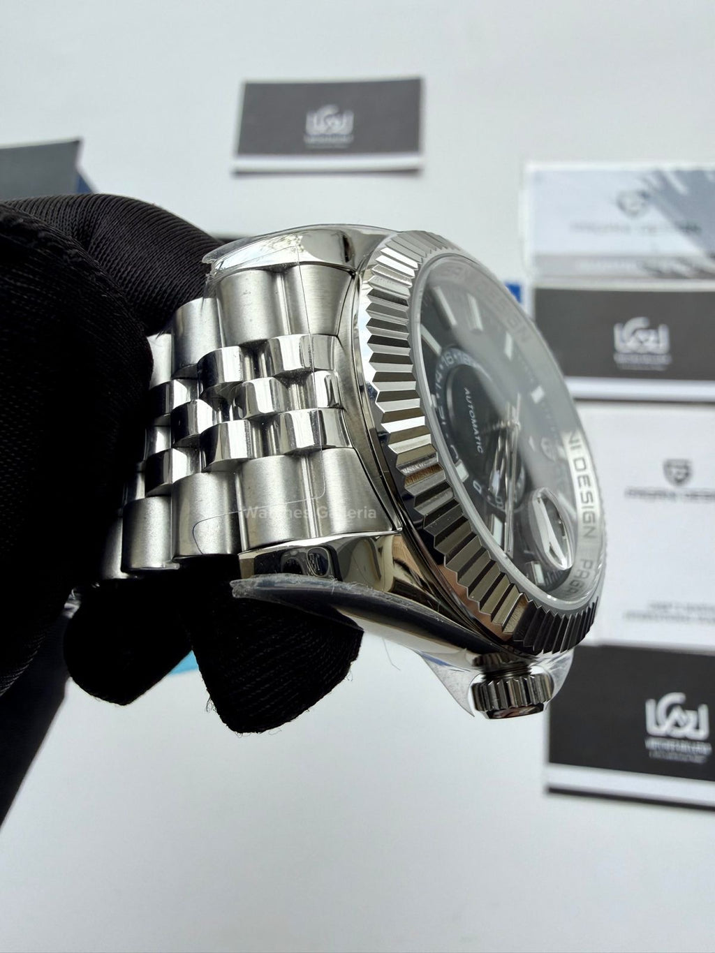 Pagani Design PD1888 Black Sky Dweller Black 40mm – First Time in Pakistan | Limited Edition Automatic GMT Watch