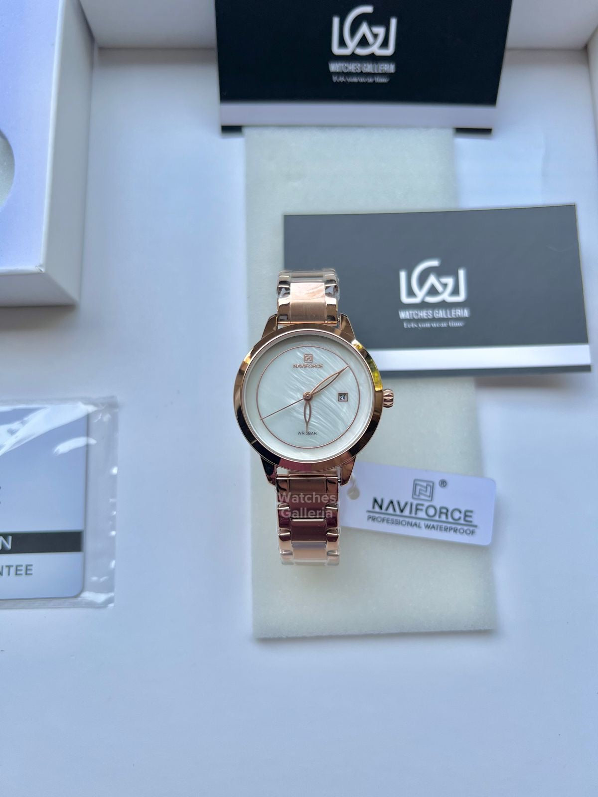 Naviforce Ladies Date Just (Rose Gold) NF5008L Watches Galleria