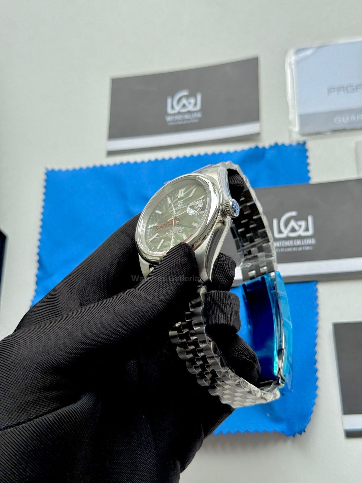 Pagani Design Oyster Perpetual Jubilee Automatic PD1715 Palm Dial (Green) Pagani Design in Pakistan