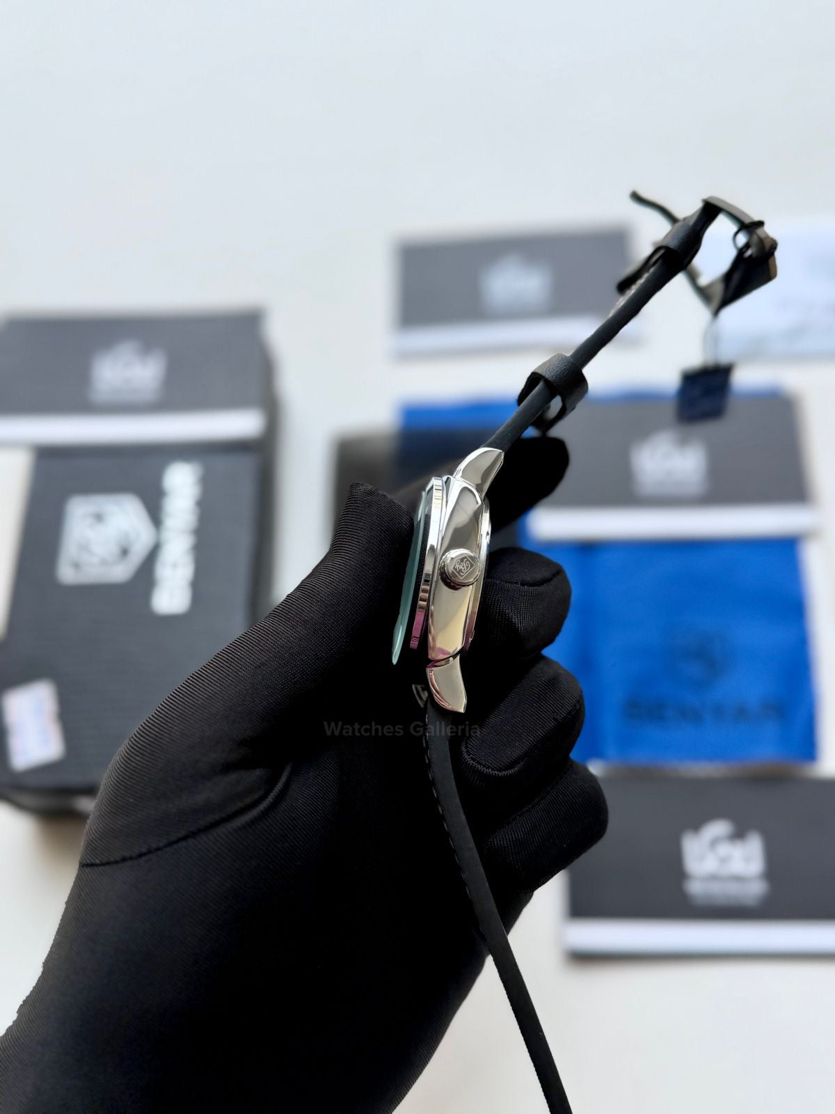 Benyar BY5121 Skeleton Automatic Watch (Silver Black) Benyar in Pakistan