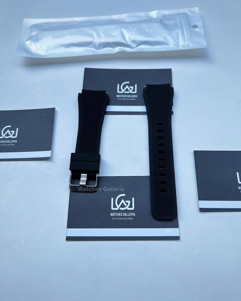 Rubber Straps for Samsung Gear S3 & Huawei GT 46mm (Black)