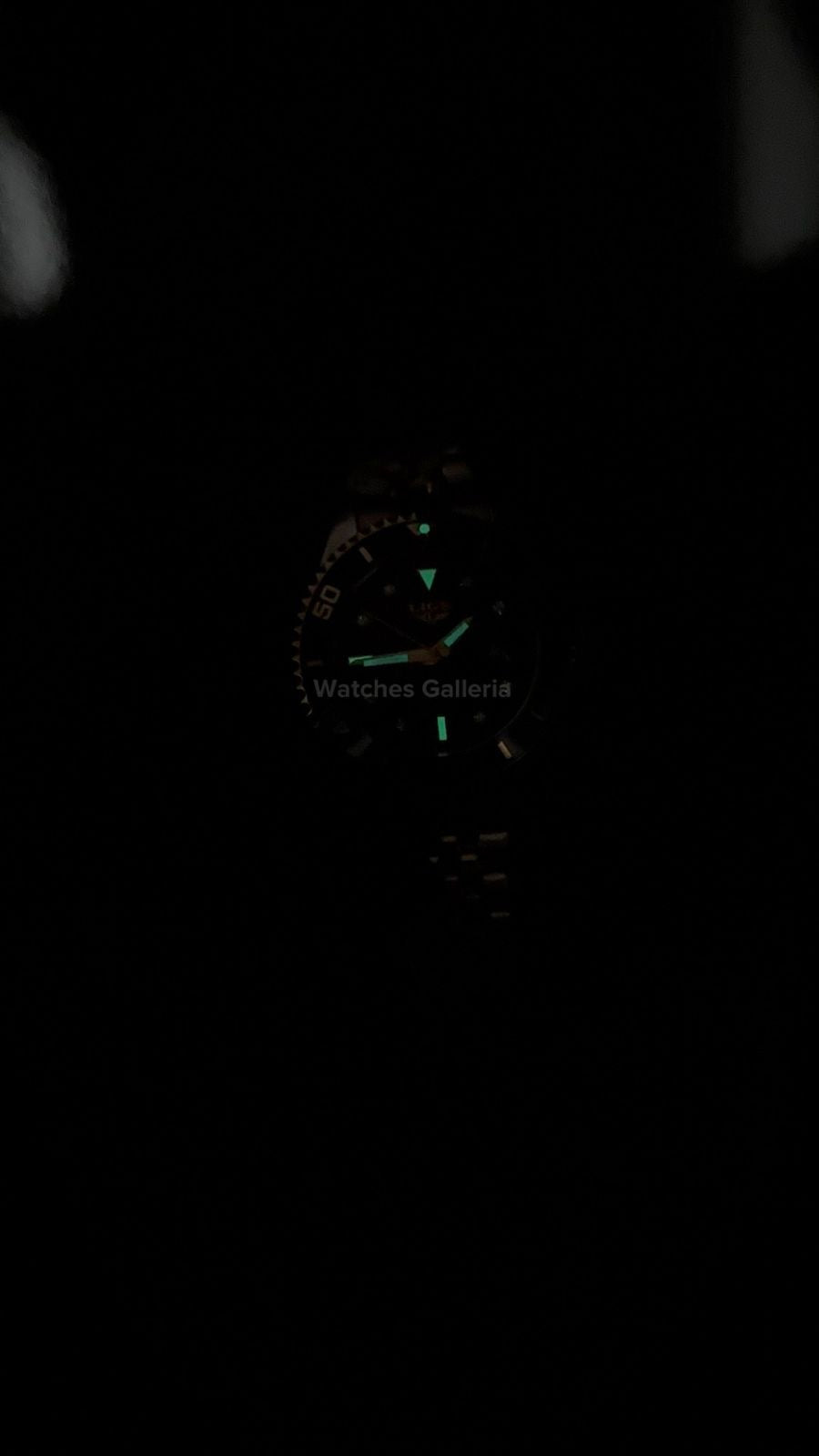 Lige Submariner Quartz (Gold/Black) Lige89151 Watches Galleria