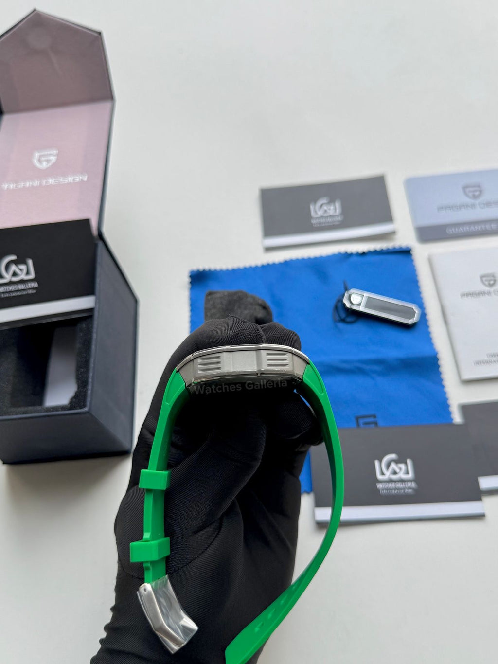 Pagani Design Tonneau Calendar Quartz PDys012 (Green) Pagani Design in Pakistan