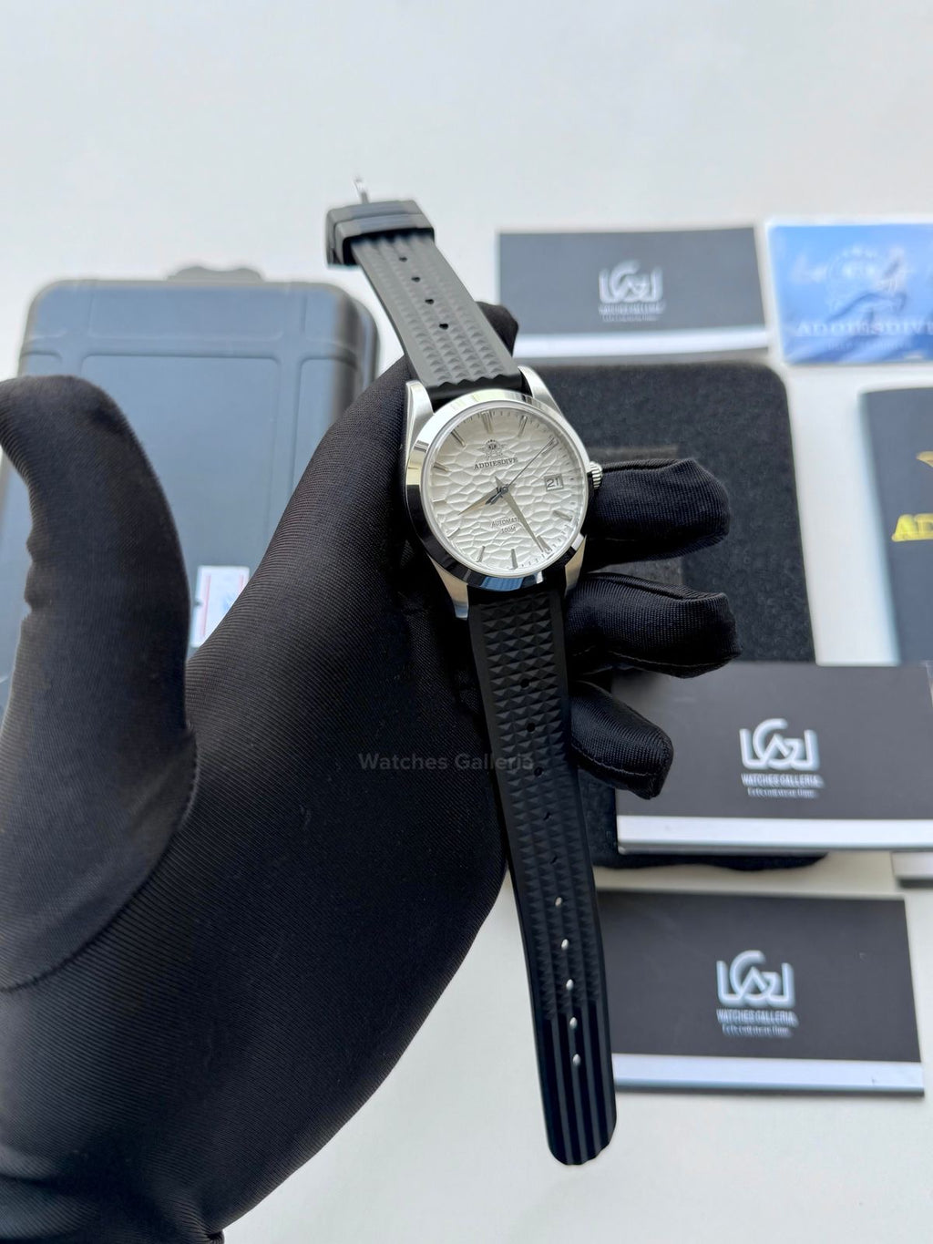 Addiesdive AD2118 Omiwatari White Silicon Edition “White” Addiesdive Watch in Pakistan