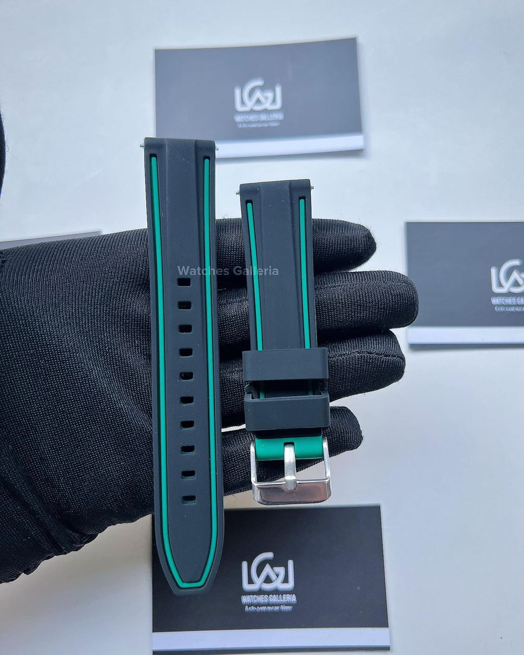 Silicon Straps Black/Green