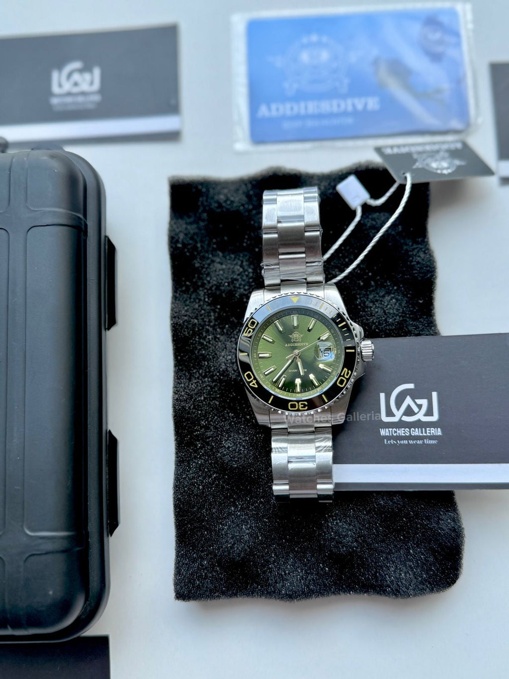 Addiesdive Submariner Quartz (Green) AD2510 Watches Galleria © Copyrights All Right Reserved