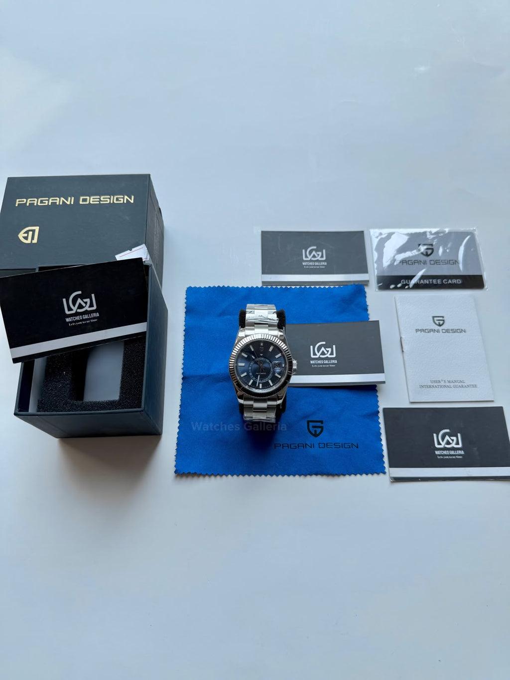 Pagani Design PD1888 Sky Dweller Oyster Blue Automatic GMT Watch for Men Sapphire Crystal Original Pagani Design Watch Pakistan