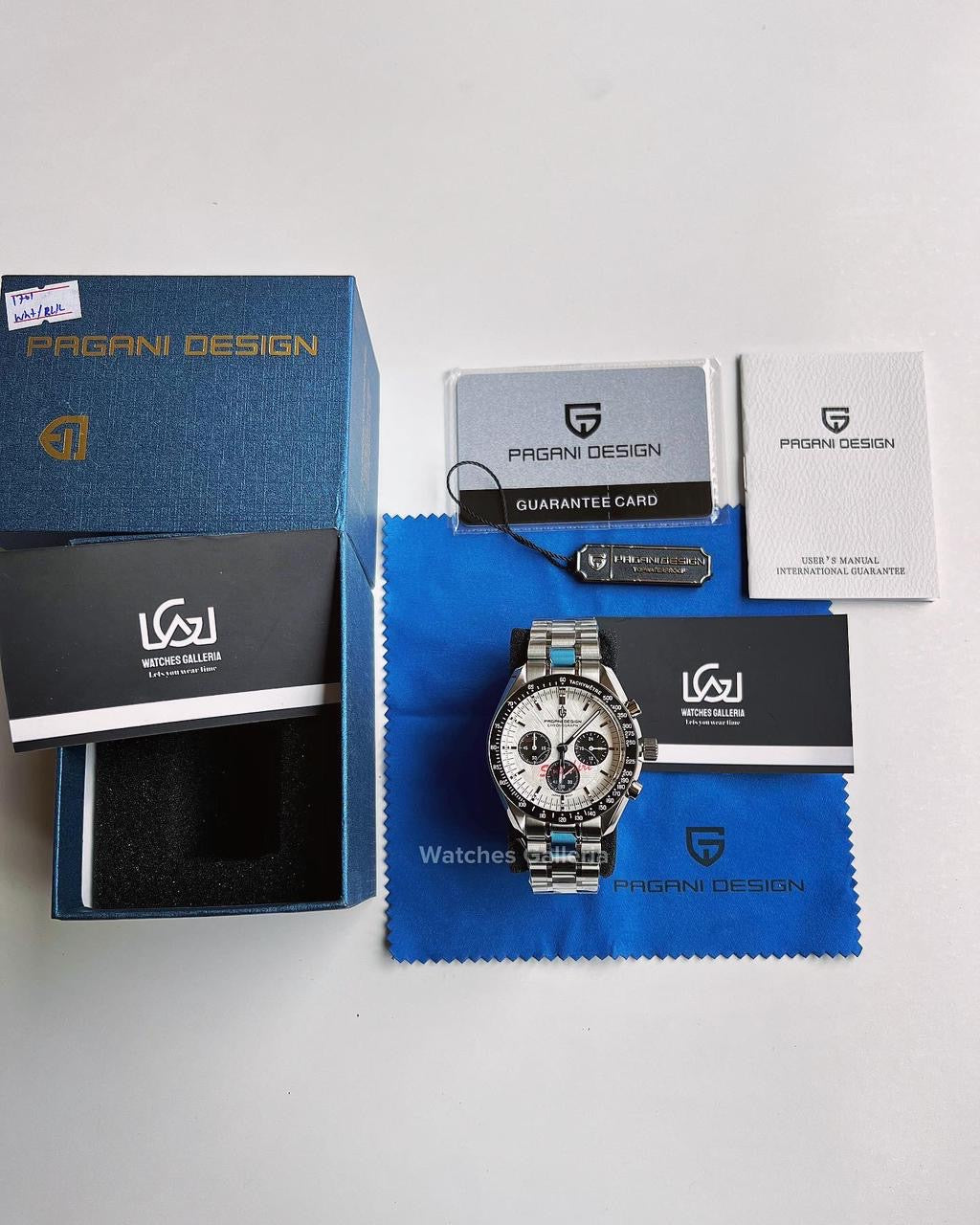Pagani Design Speedmaster Moonwatch Quartz (White Meteorite) PD1701