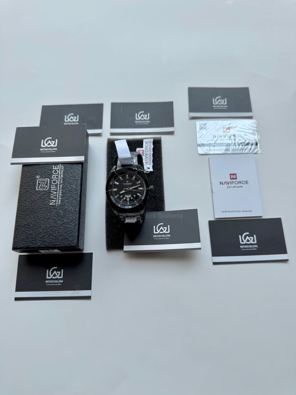 Naviforce NF9038M Original Men’s Watch Black – Japanese Movement, Mineral Glass & Water Resistant