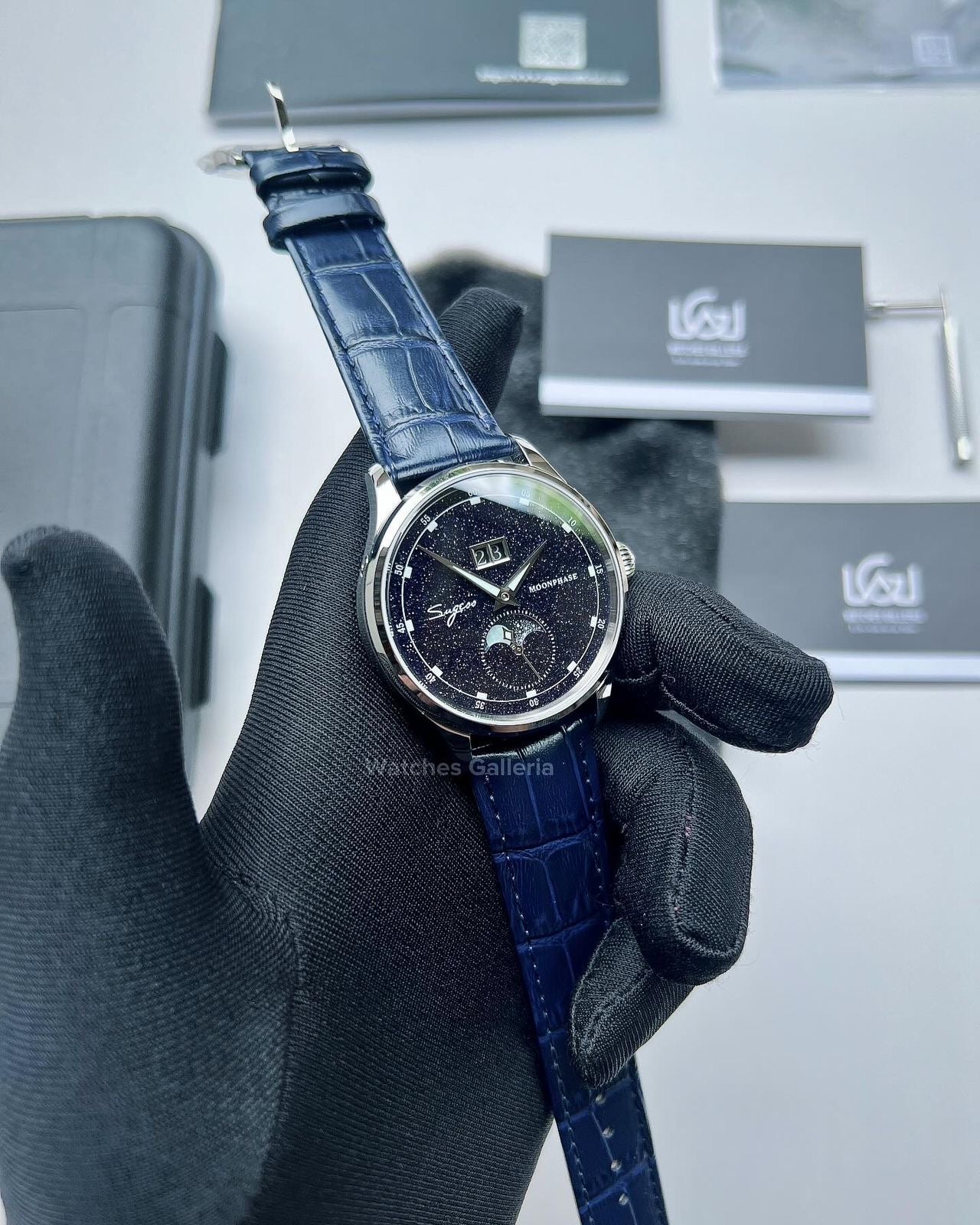 Sugess Moonphase Automatic (Blue) S401B Watches Galleria