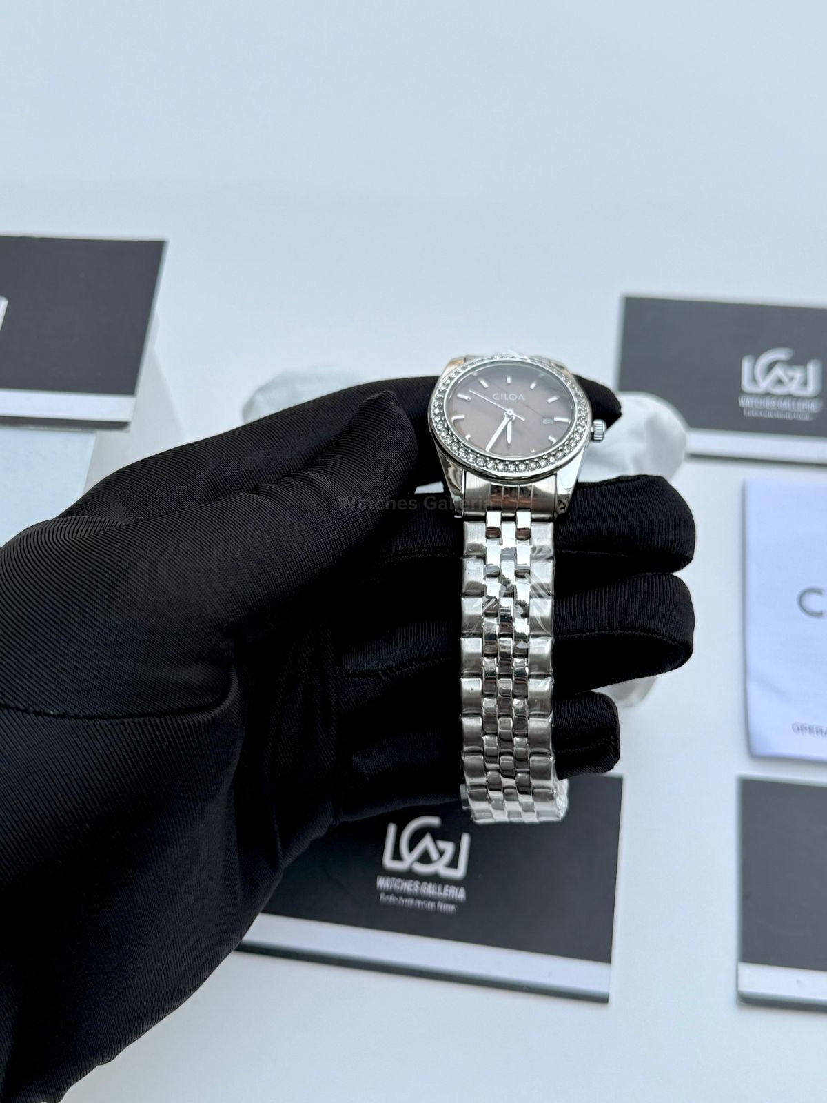 Ciloa 602 Datejust Ladies Watch Quartz (Chocolate) Ciloa Watch Pakistan