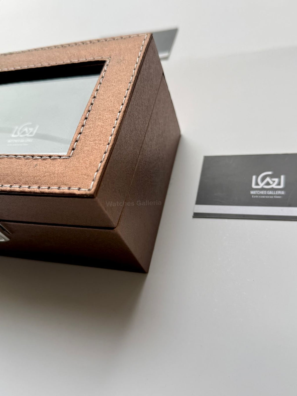 Watch Organizer Box (Brown) | 3 Slots Watch Box | Watch Storage Box | Watch Box