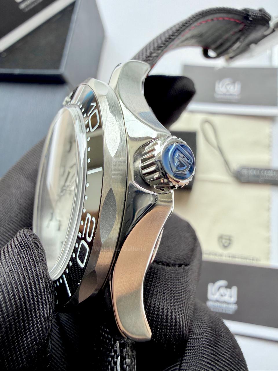 Pagani Design PD1685 Seamaster Diver White Automatic Watch – 200M Sapphire Crystal NH35A/Miyota Luxury Dive Watch in Pakistan | Watches Galleria