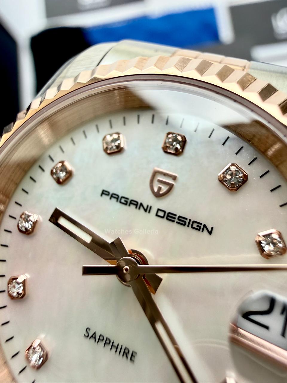 Pagani Design PD1794L Ladies Jubilee Date Two Tone Dial Watch in Pakistan – 31mm Elegant Stainless Steel Quartz Luxury Watch