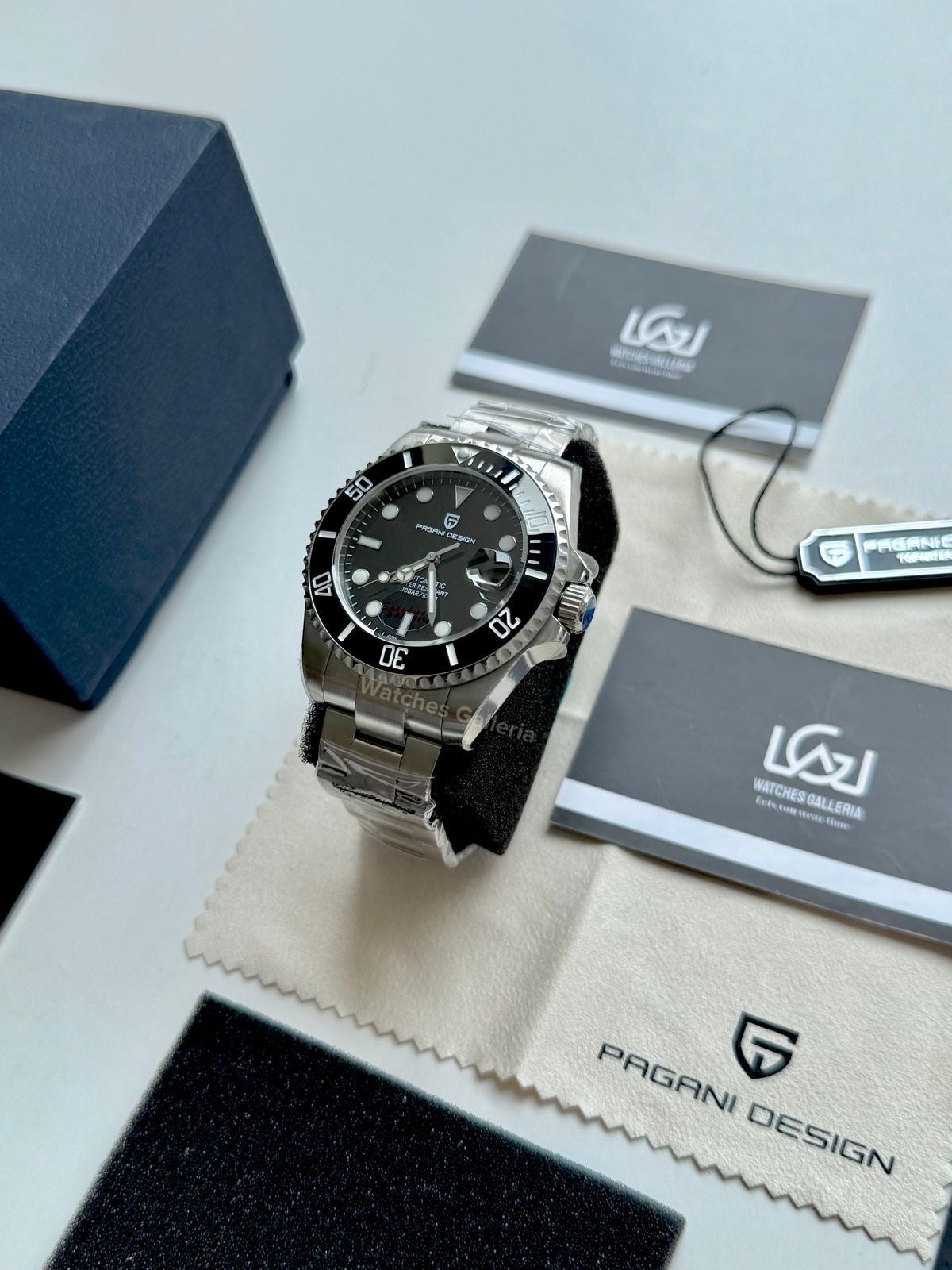 Pagani Design Submariner 43mm Automatic (Black Dial) PD1639 Watches Galleria