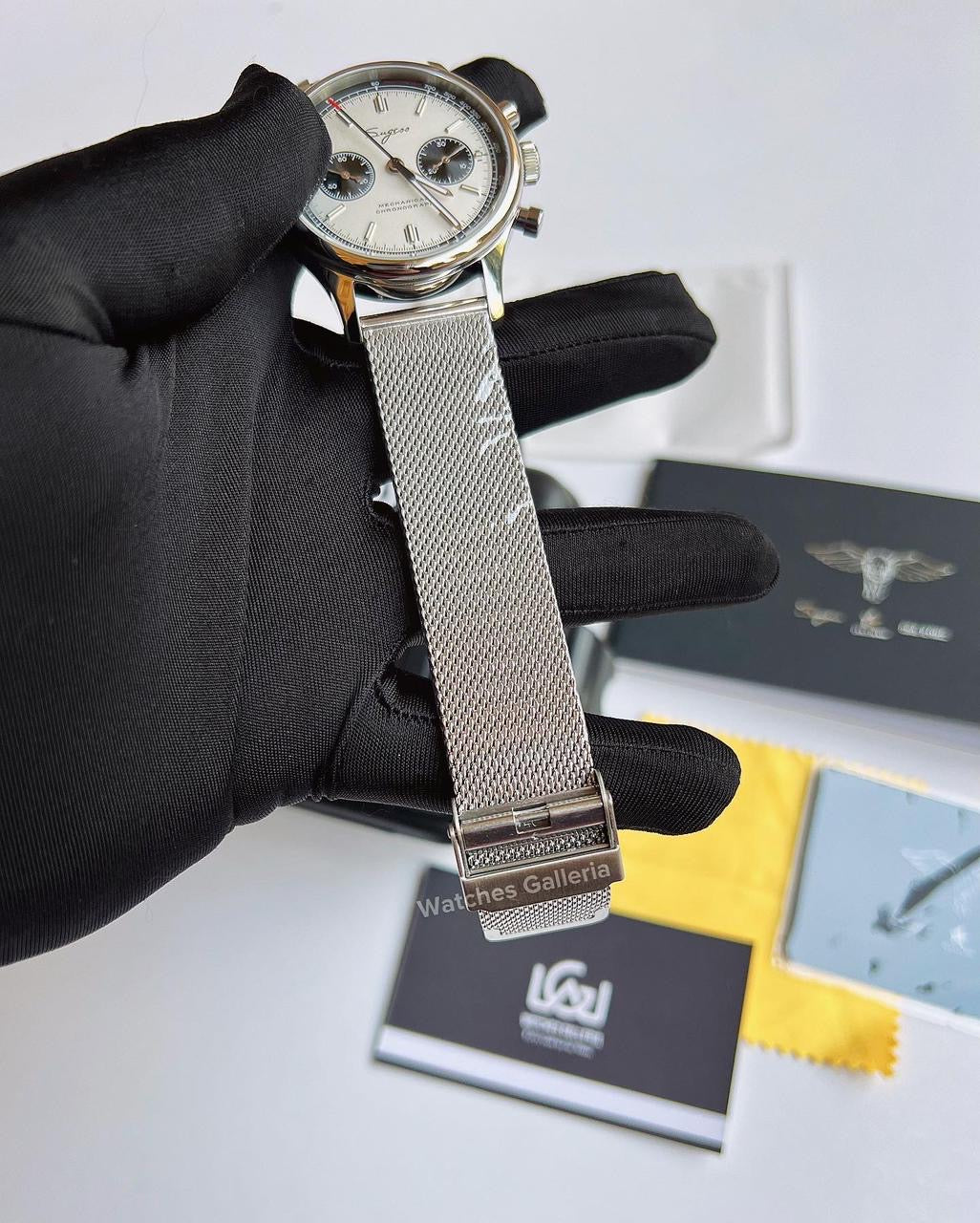 Sugess Panda Chronograph Manual Wind (White) ST1901