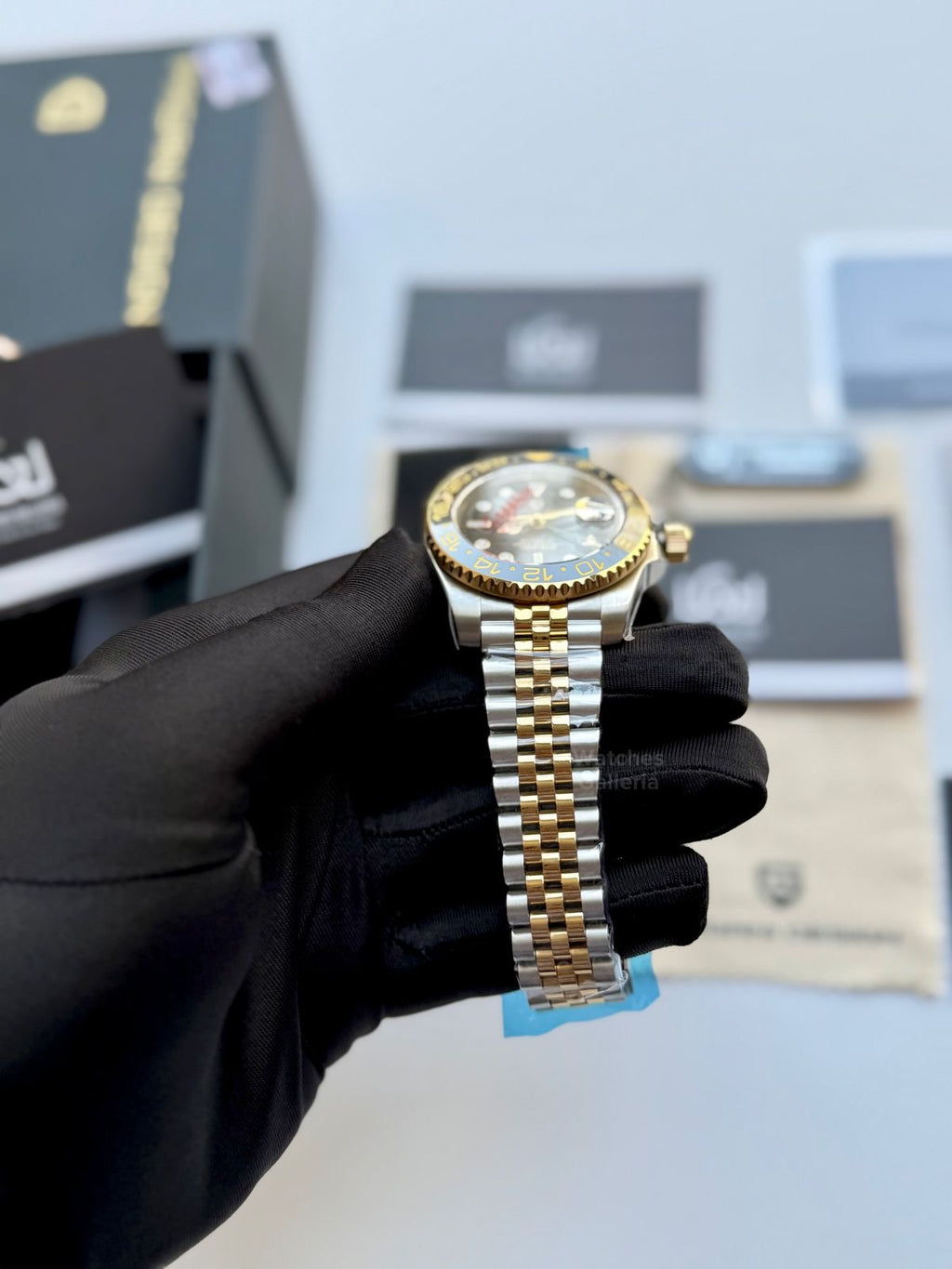 Pagani Design PD1662 GMT Master V6 Two Tone in Pakistan – Automatic GMT Luxury Men’s Watch with Sapphire Crystal & Rotating Bezel