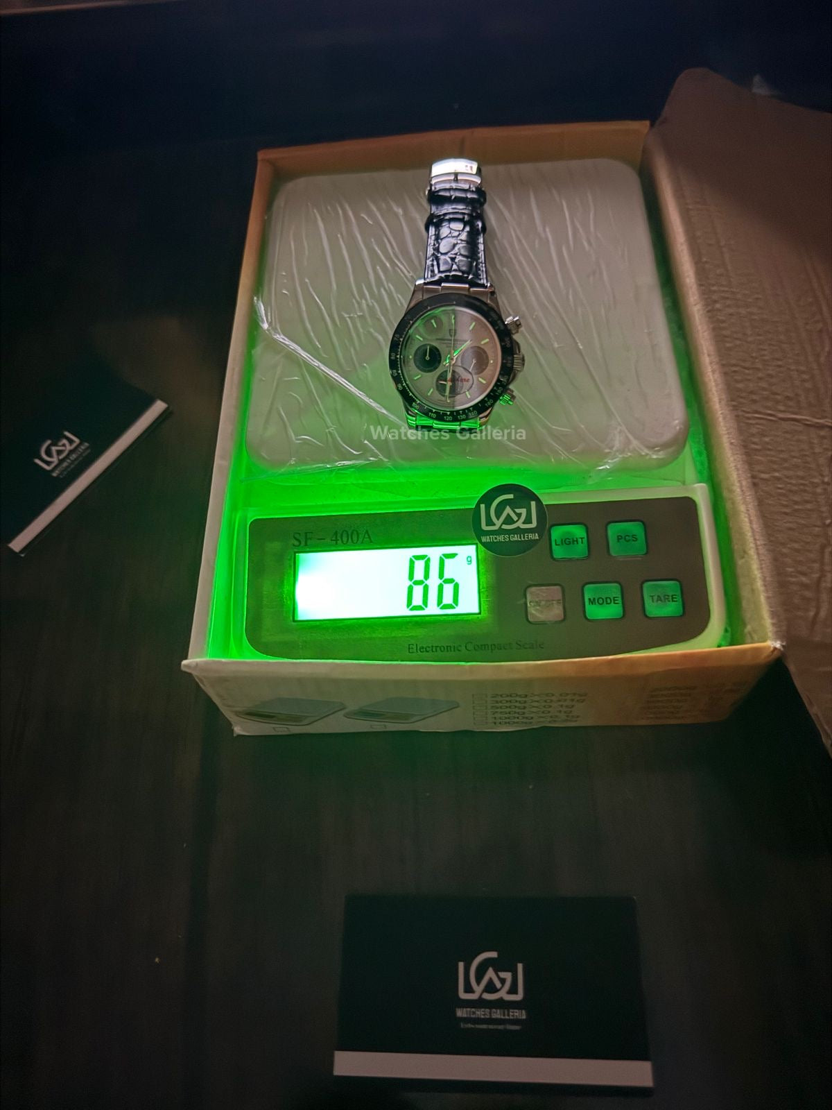 Pagani Design Daytona Quartz PD1664 Crocodile Leather Strap (Silver) Pagani Design in Pakistan