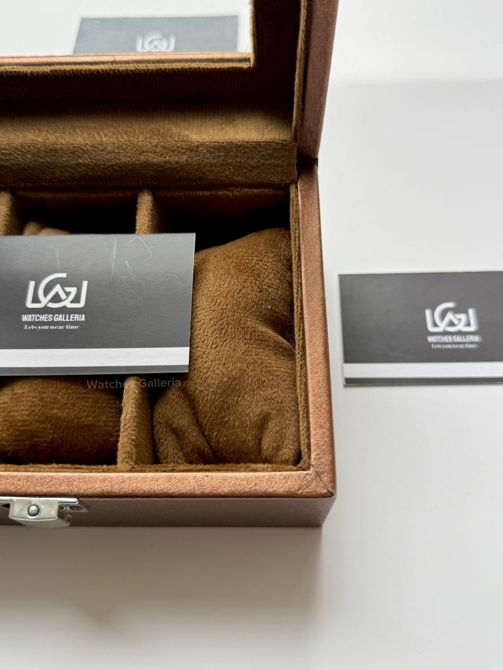 Watch Organizer Box (Brown) | 3 Slots Watch Box | Watch Storage Box | Watch Box