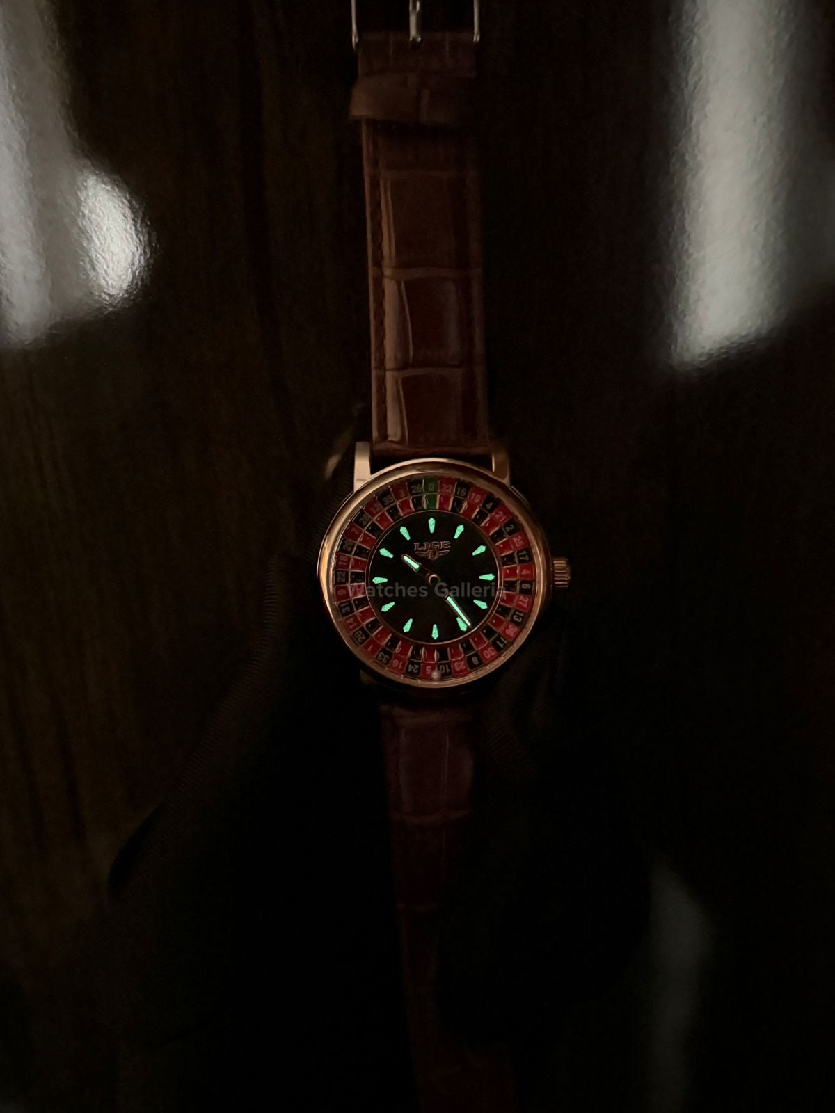 Lige Casino Watch Quartz (Brown -Rose Gold) LG89161 Watches Galleria