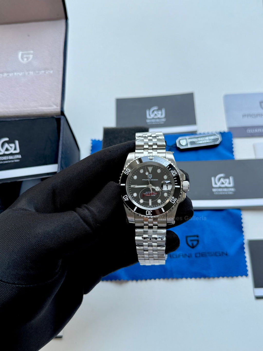 Pagani Design Submariner Date Automatic PD1661 (Black) Pagani Design in Pakistan